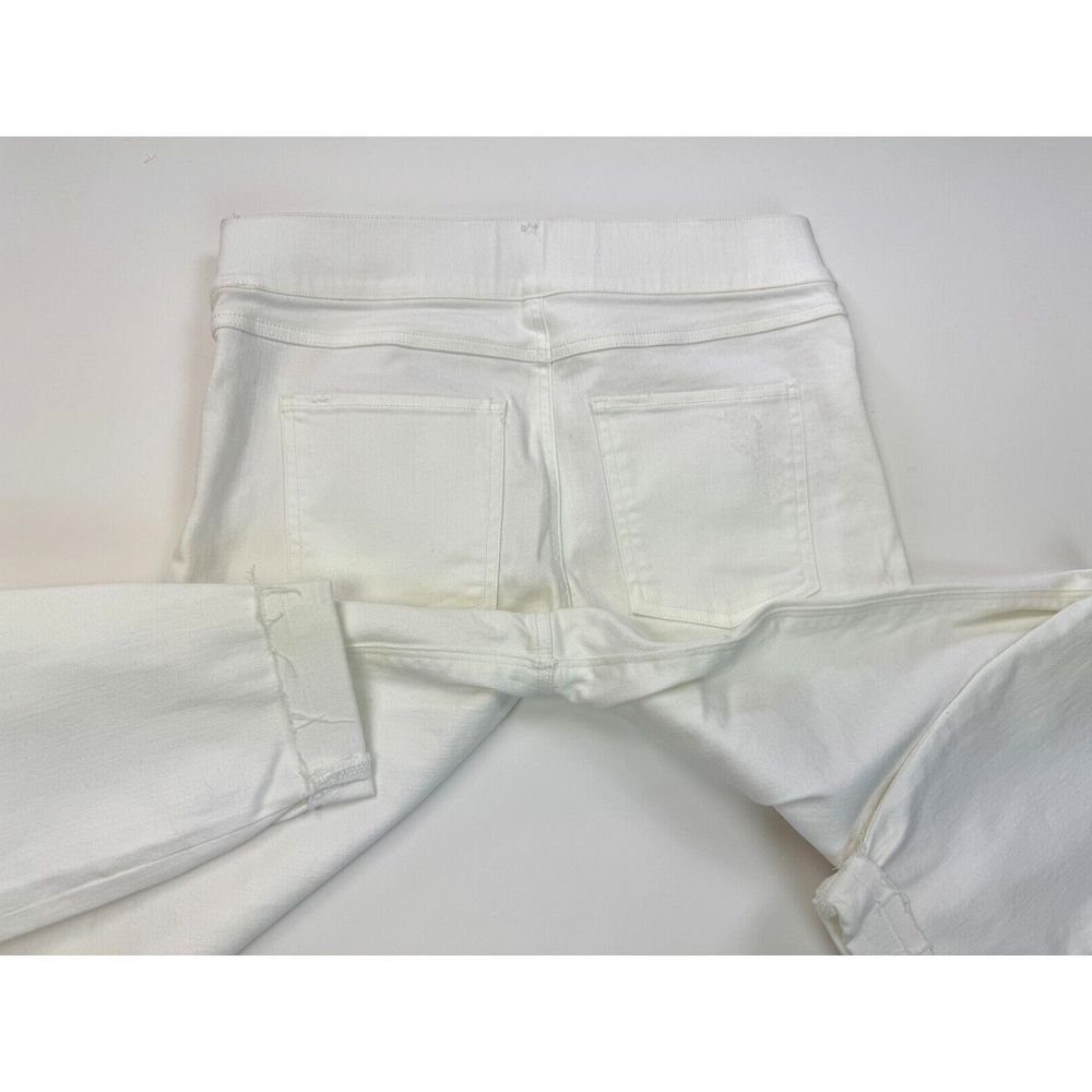Spanx 20229 Distressed Skinny Jean Women M Tummy Control Stretch High Rise White - Picture 7 of 16